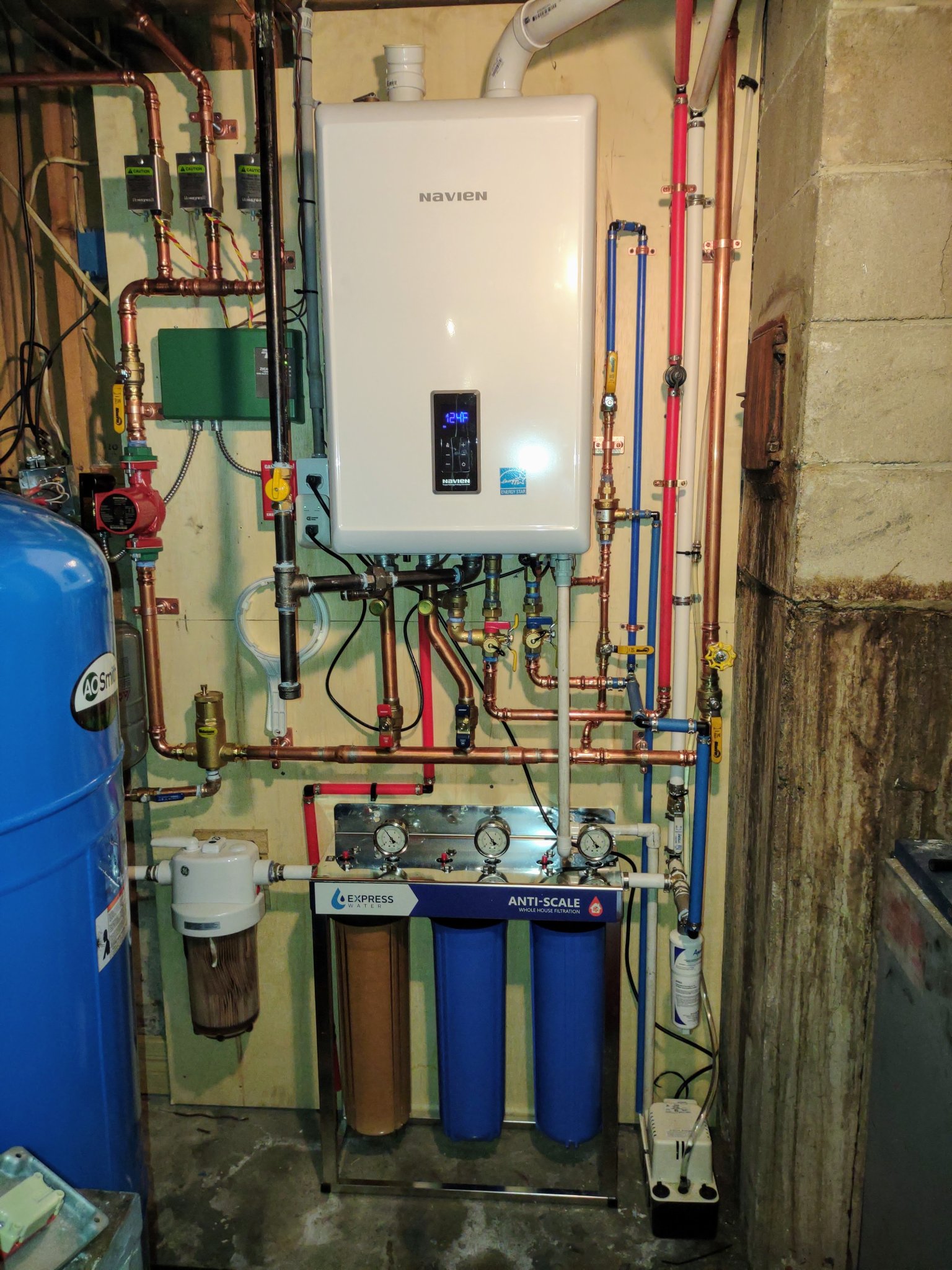 Navien combi boiler installation