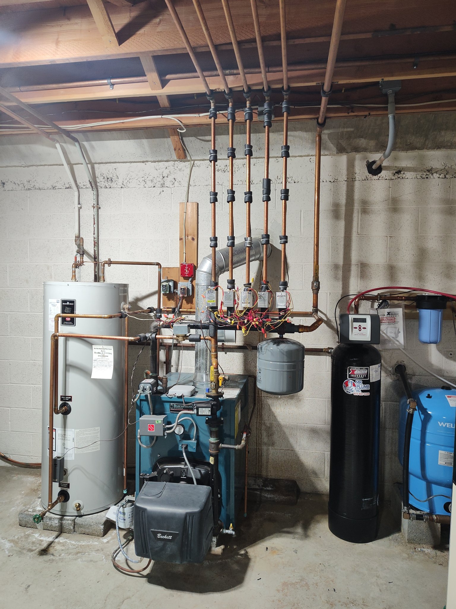 Navien gas boiler installation